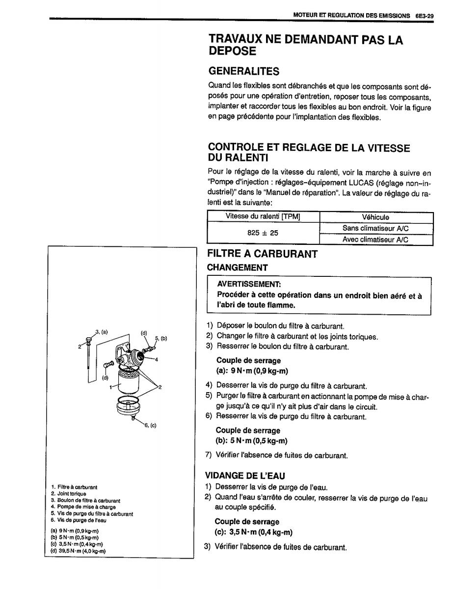 Suzuki Baleno I 1 manuel du proprietaire / page 108