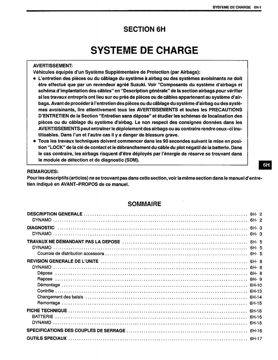 manual  Suzuki Baleno I 1 manuel du proprietaire / page 121