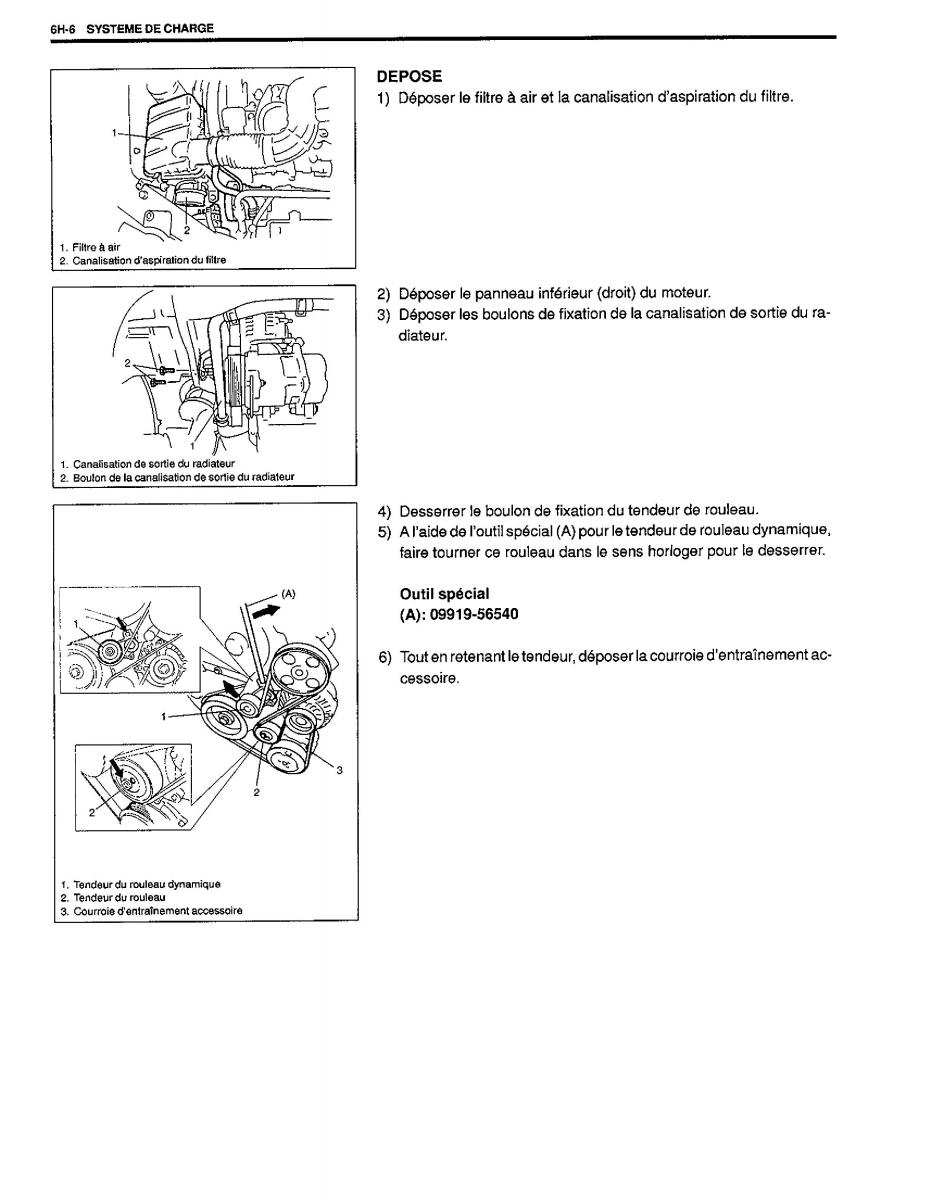 manual  Suzuki Baleno I 1 manuel du proprietaire / page 126