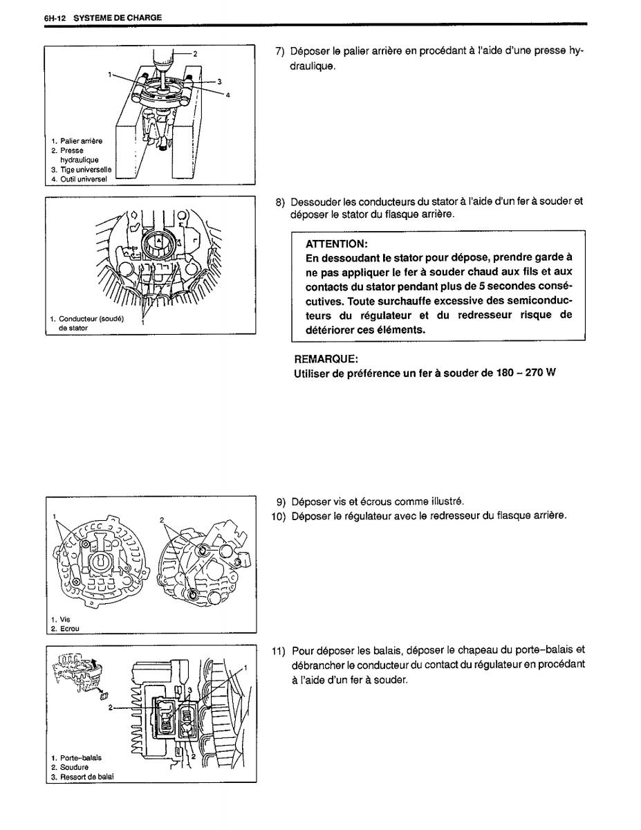 manual  Suzuki Baleno I 1 manuel du proprietaire / page 132