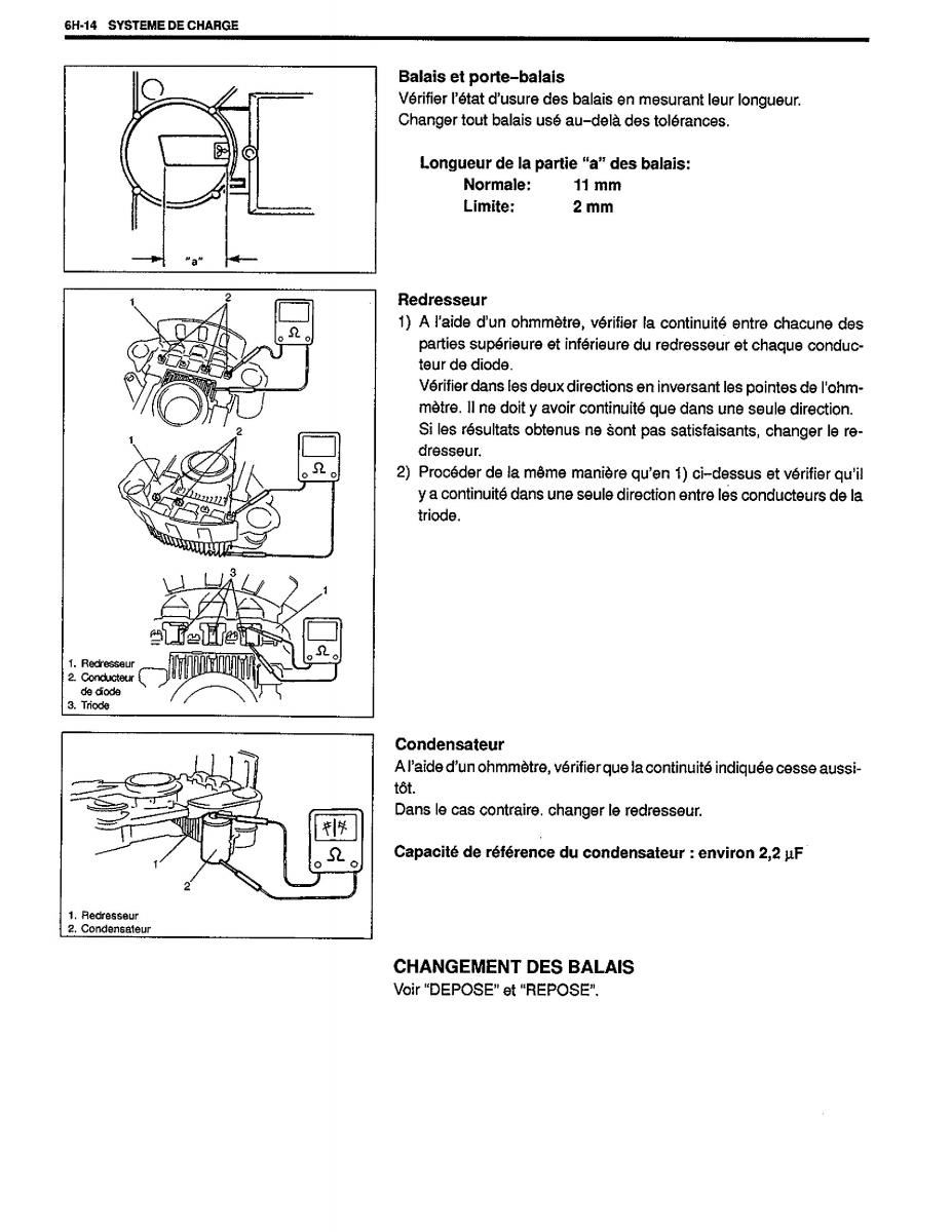 manual  Suzuki Baleno I 1 manuel du proprietaire / page 134