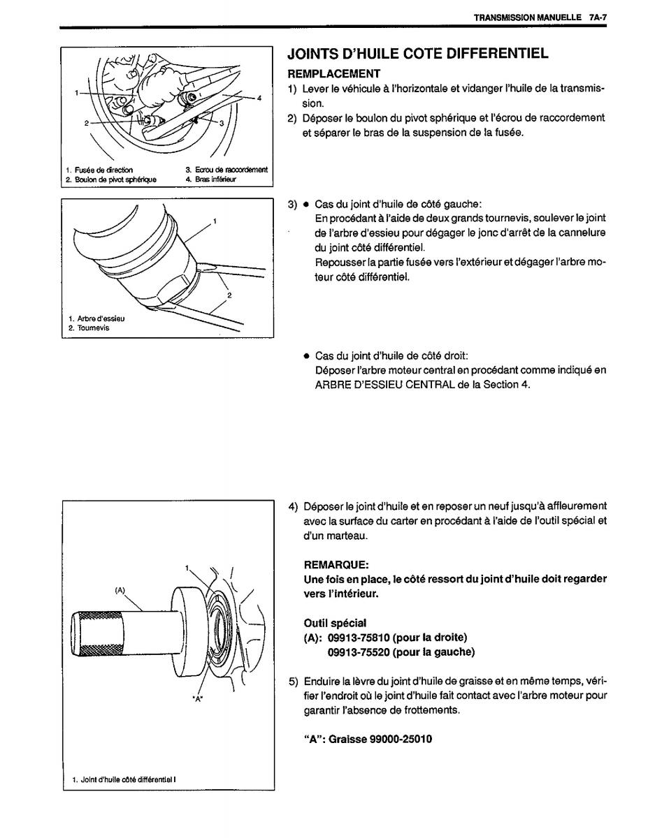 Suzuki Baleno I 1 manuel du proprietaire / page 146