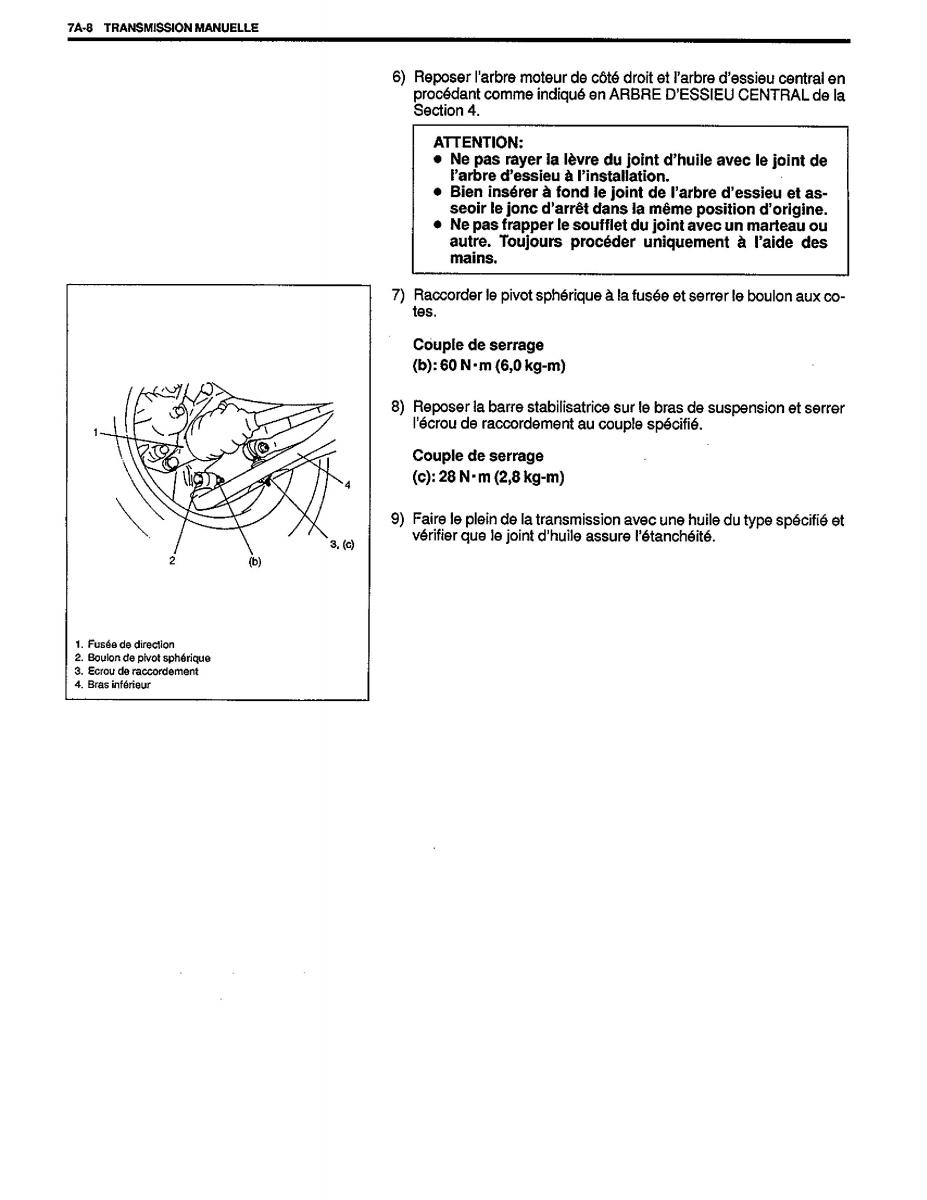 manual  Suzuki Baleno I 1 manuel du proprietaire / page 147