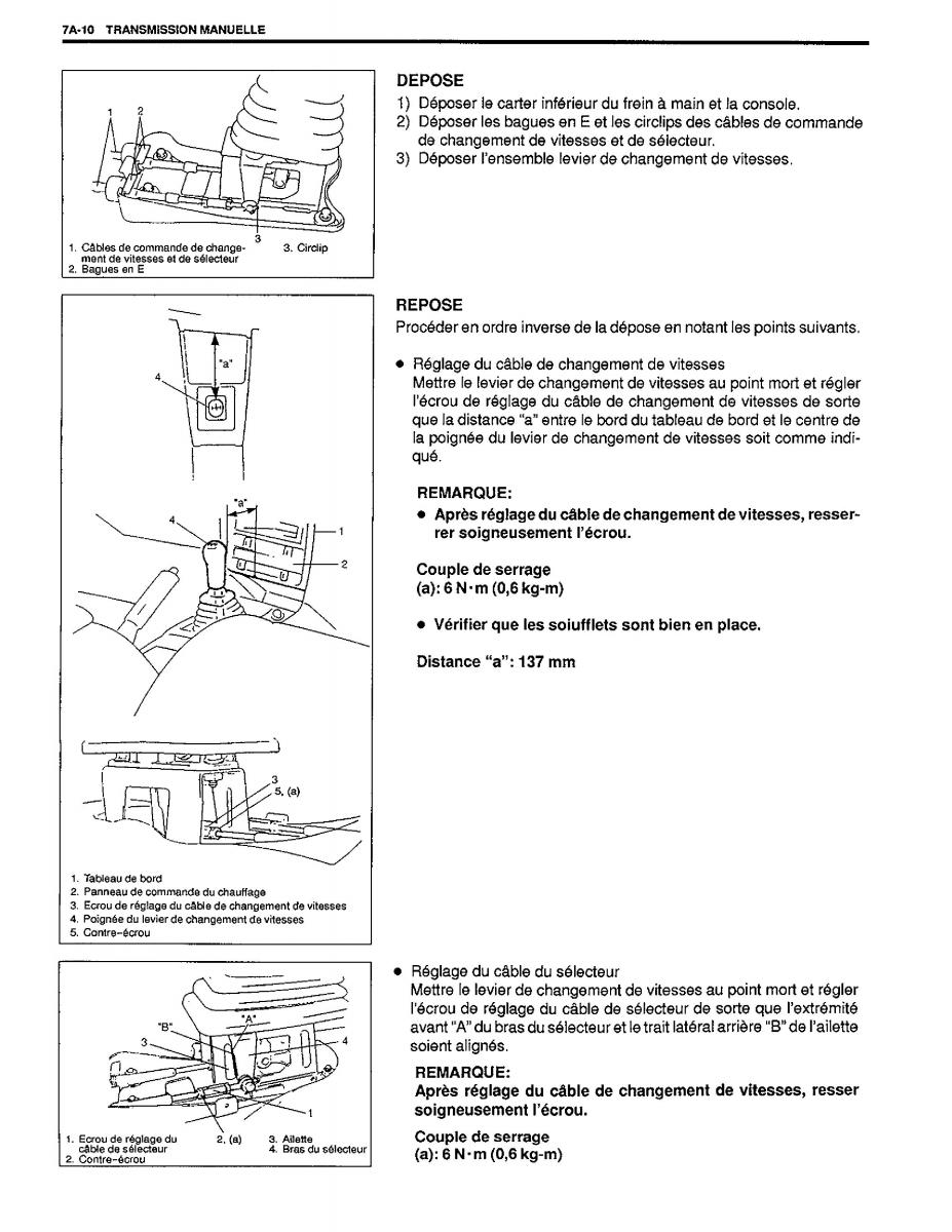 Suzuki Baleno I 1 manuel du proprietaire / page 149