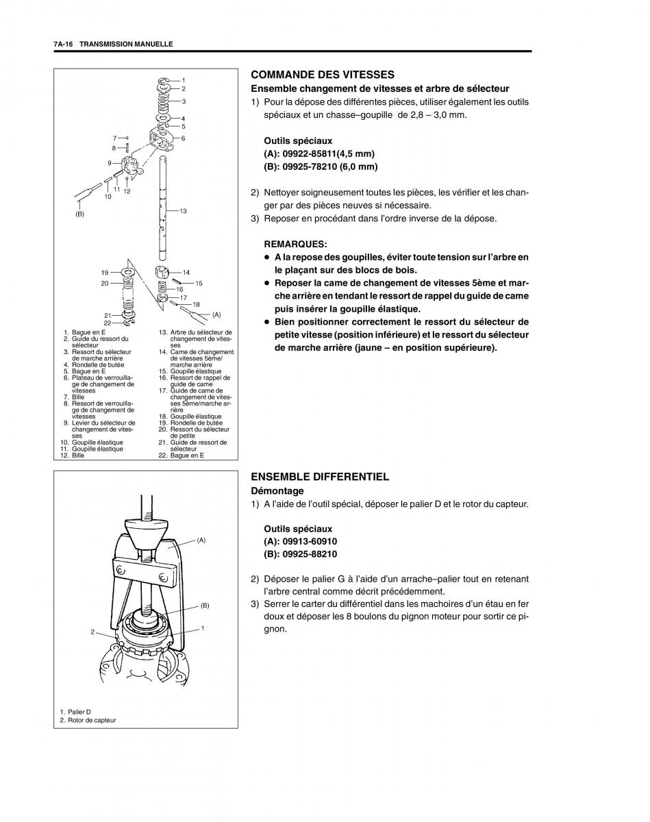 Suzuki Baleno I 1 manuel du proprietaire / page 155