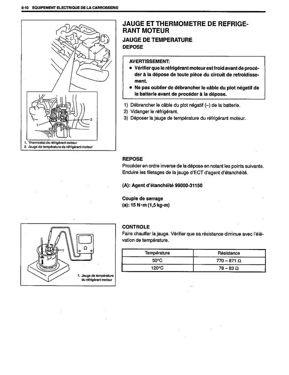 Suzuki Baleno I 1 manuel du proprietaire / page 178