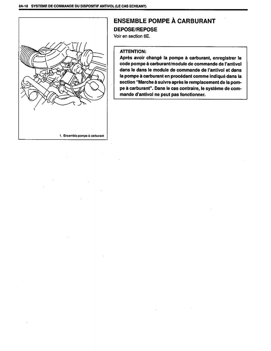 manual  Suzuki Baleno I 1 manuel du proprietaire / page 197