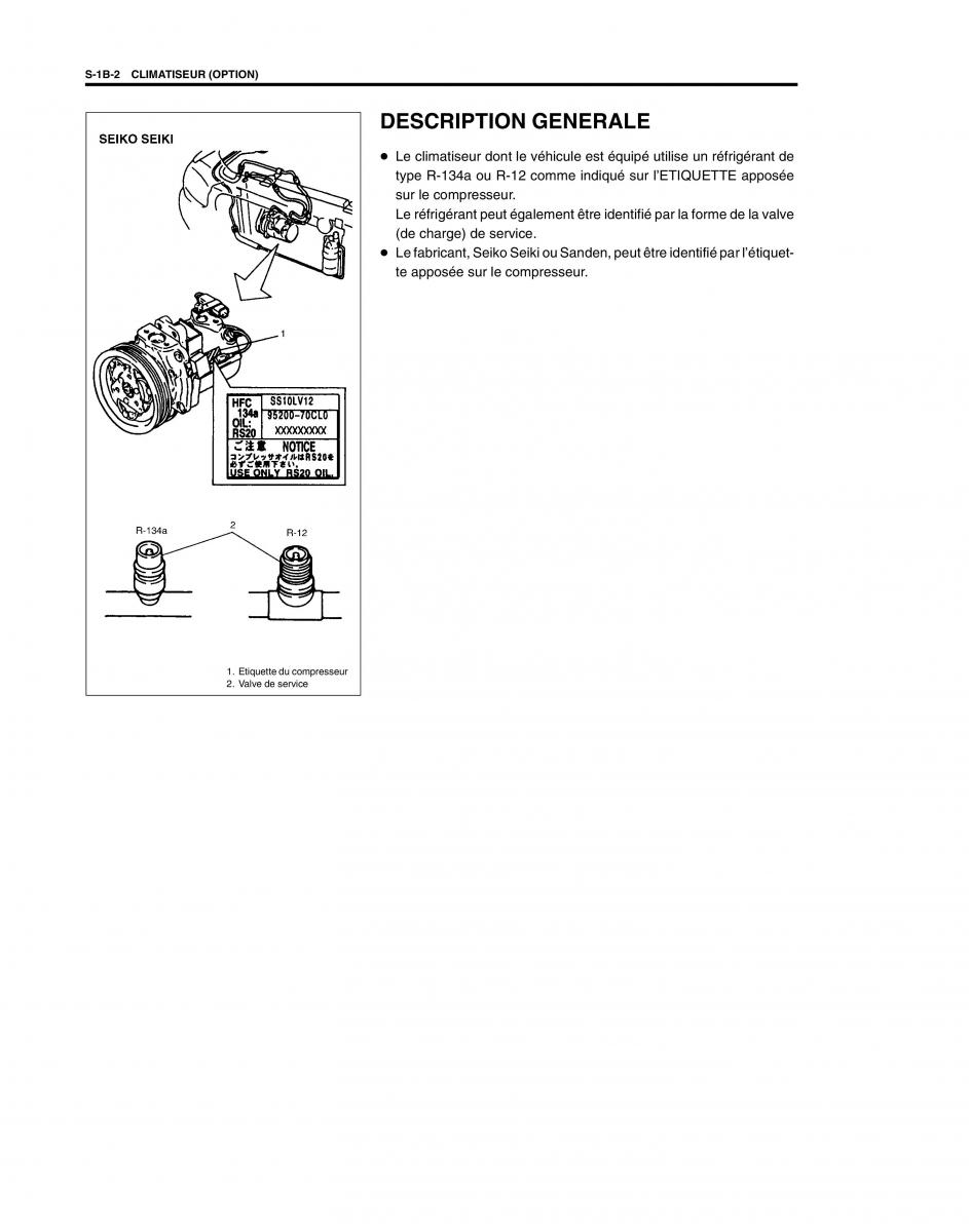 Suzuki Baleno I 1 manuel du proprietaire / page 206