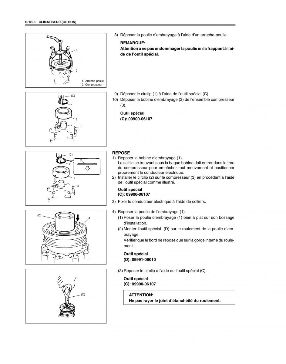 Suzuki Baleno I 1 manuel du proprietaire / page 212