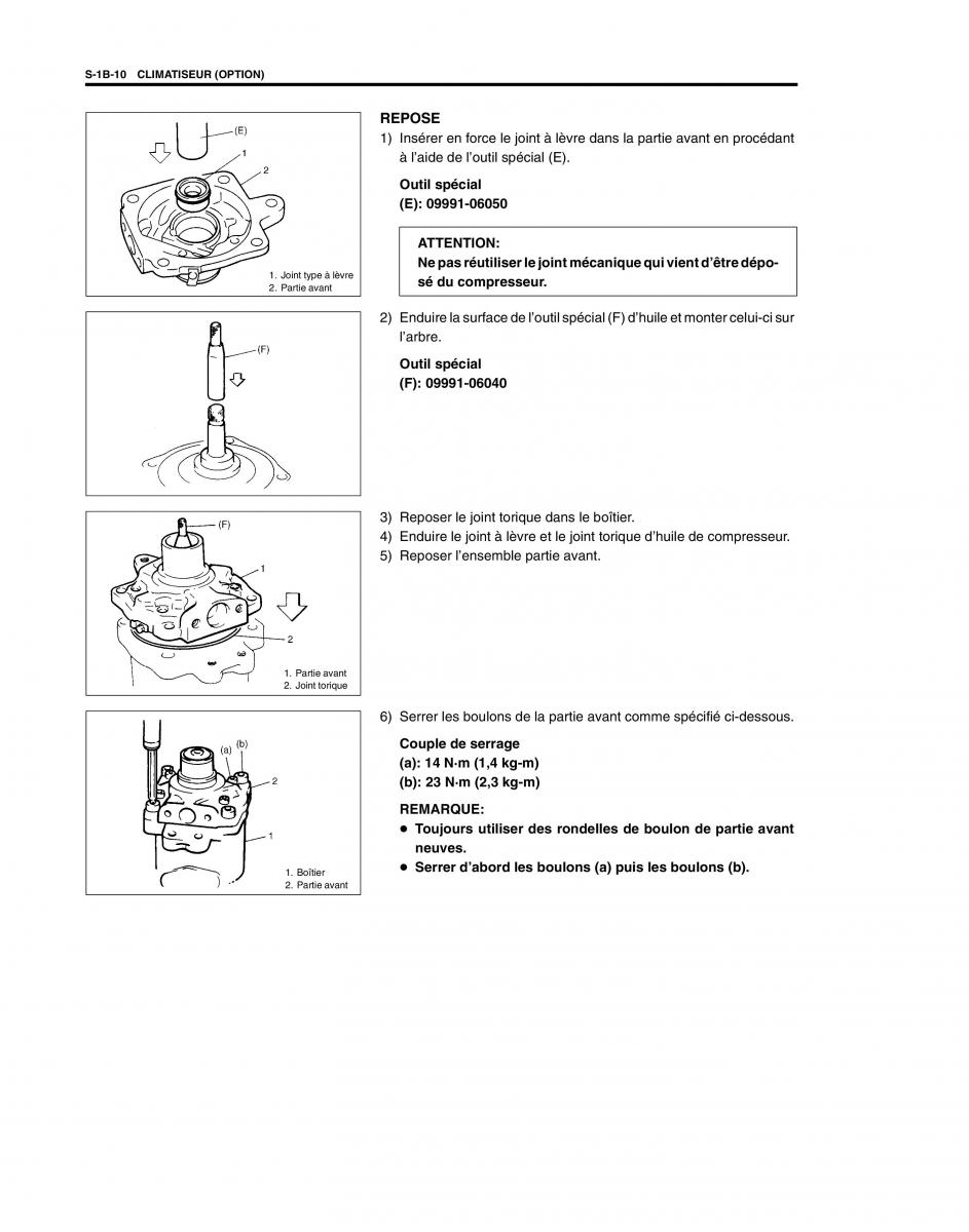 manual  Suzuki Baleno I 1 manuel du proprietaire / page 214