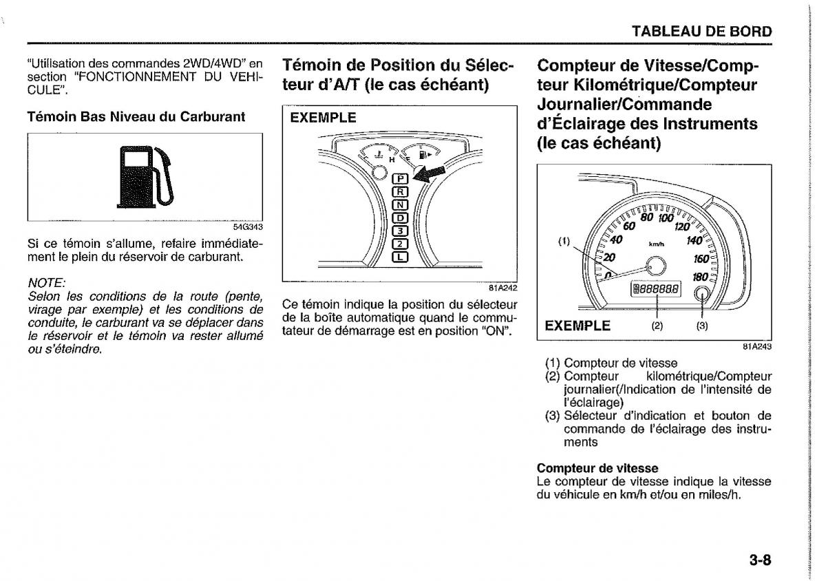 Suzuki Jimny manuel du proprietaire / page 57