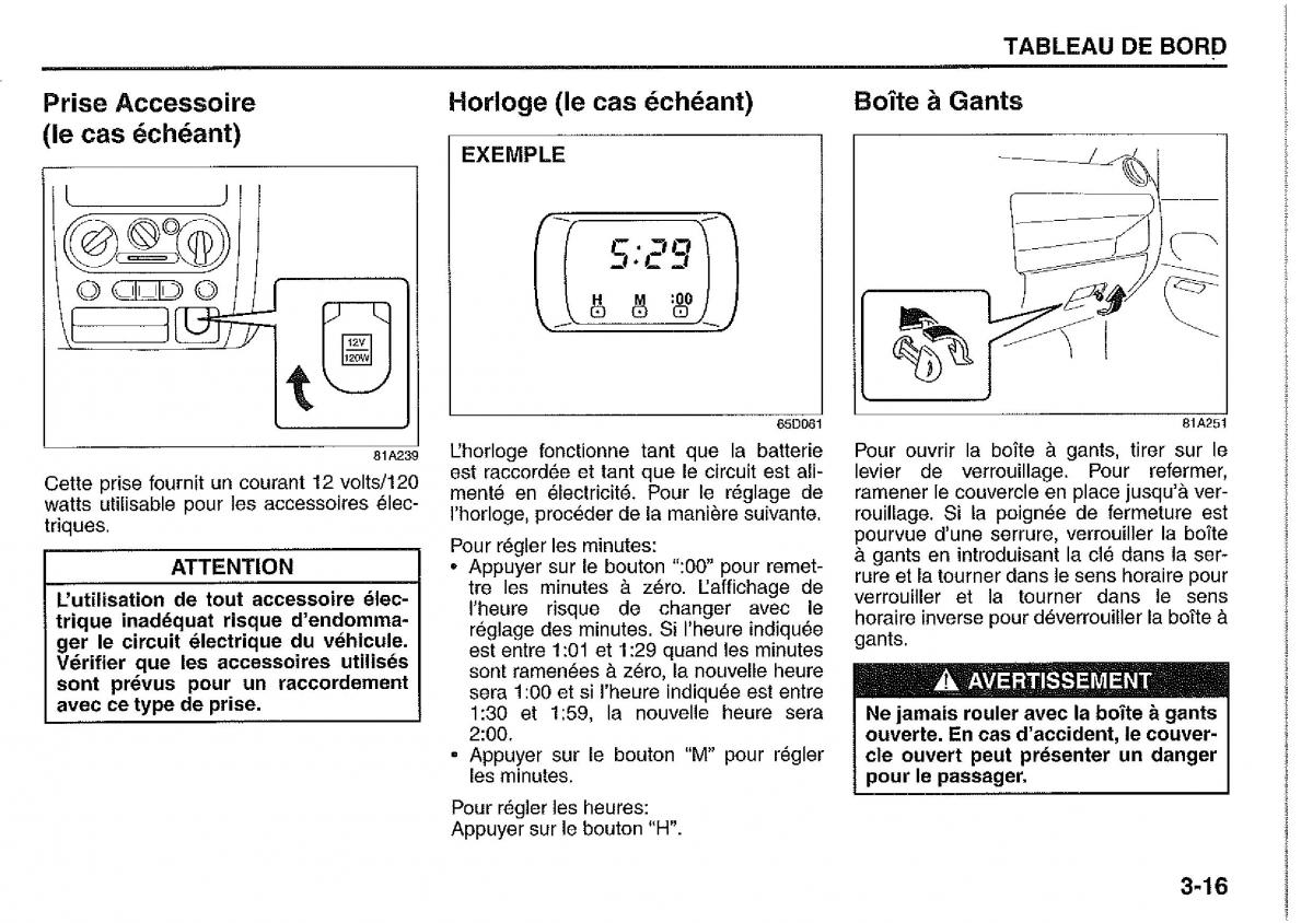 Suzuki Jimny manuel du proprietaire / page 67