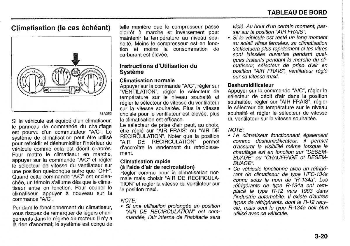 Suzuki Jimny manuel du proprietaire / page 71