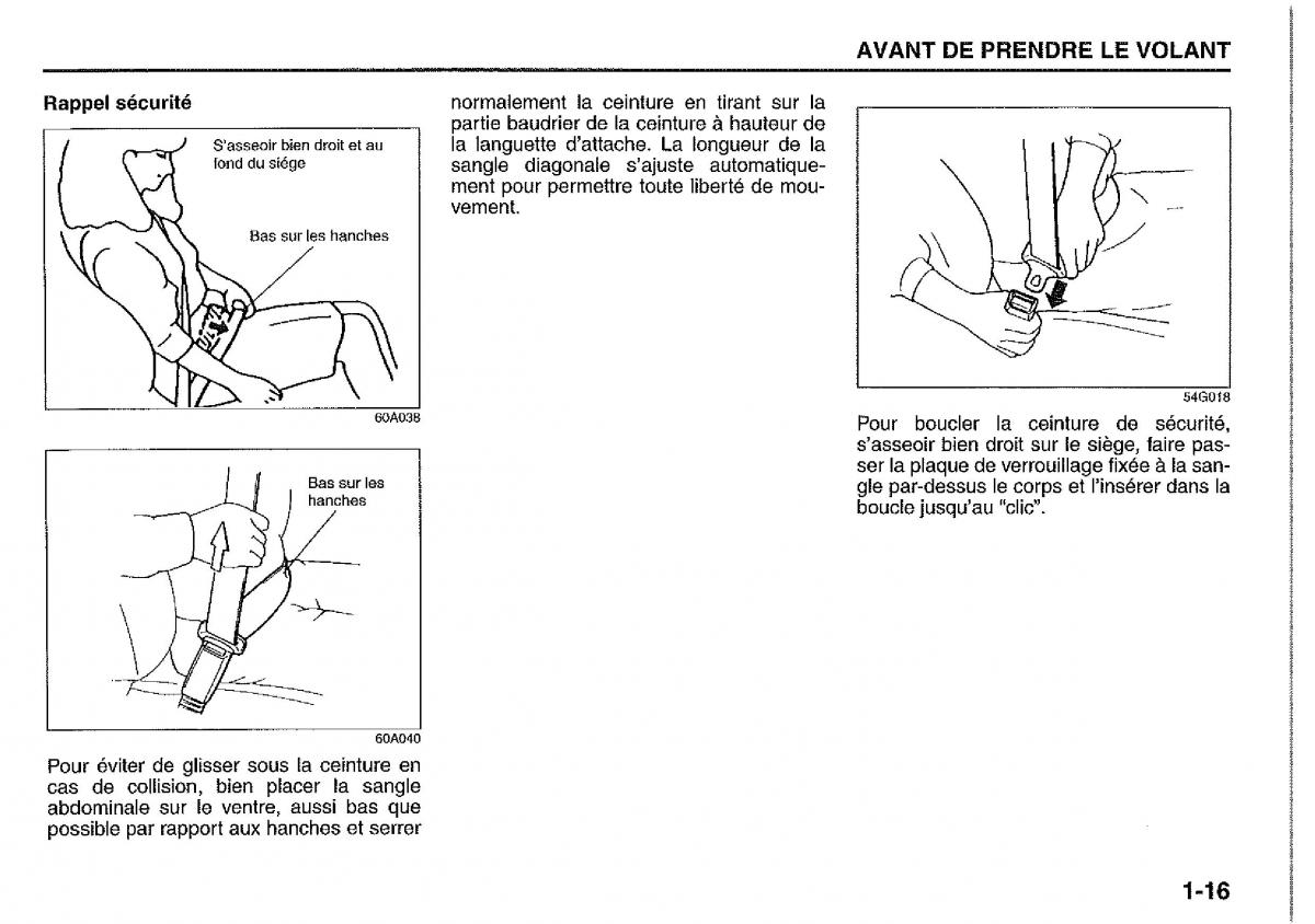 Suzuki Jimny manuel du proprietaire / page 25