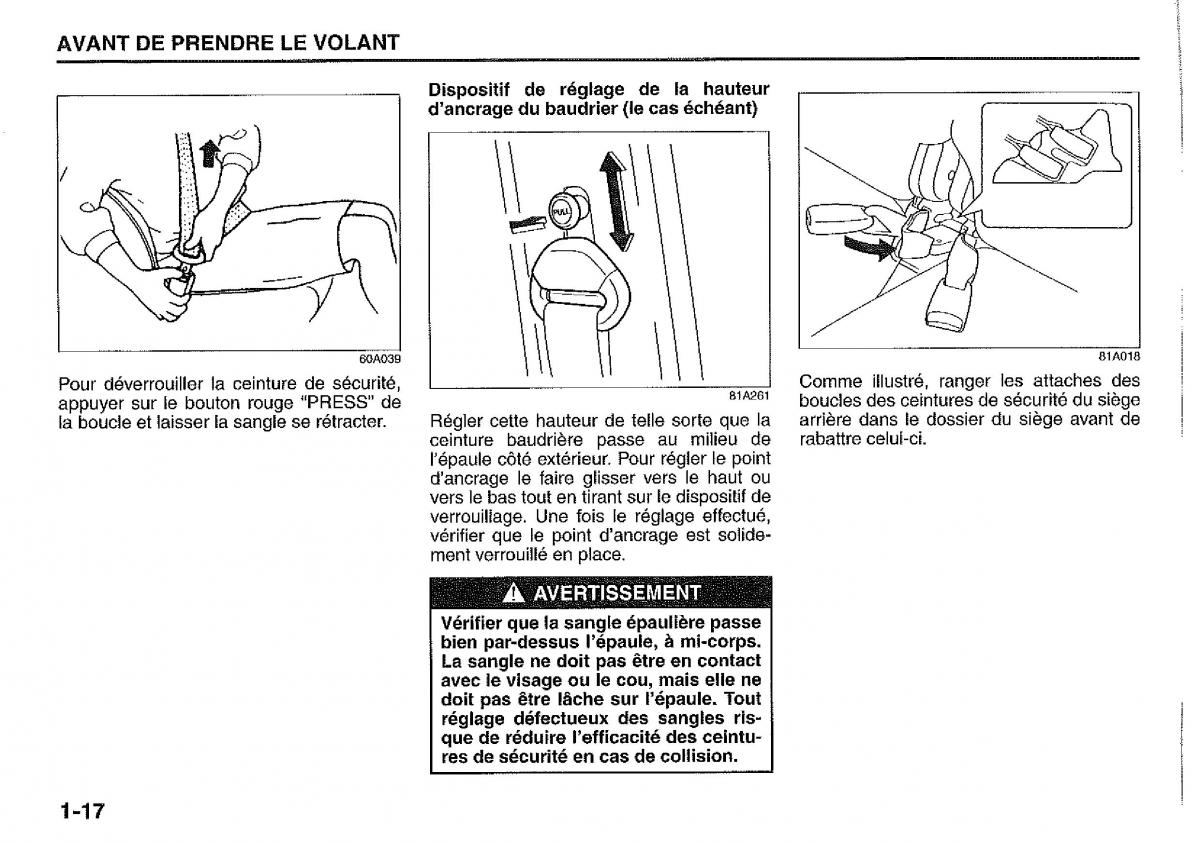 Suzuki Jimny manuel du proprietaire / page 26