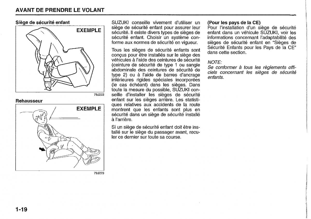 Suzuki Jimny manuel du proprietaire / page 28