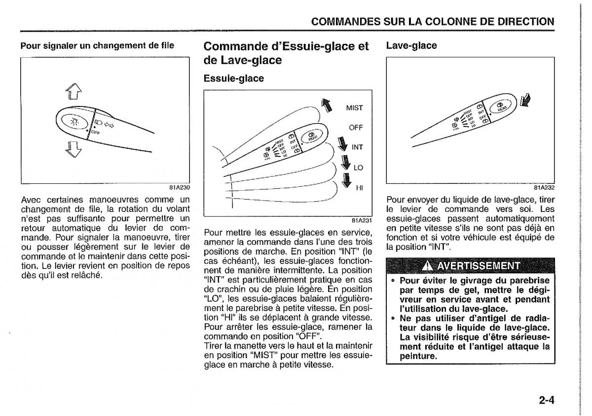 Suzuki Jimny manuel du proprietaire / page 45