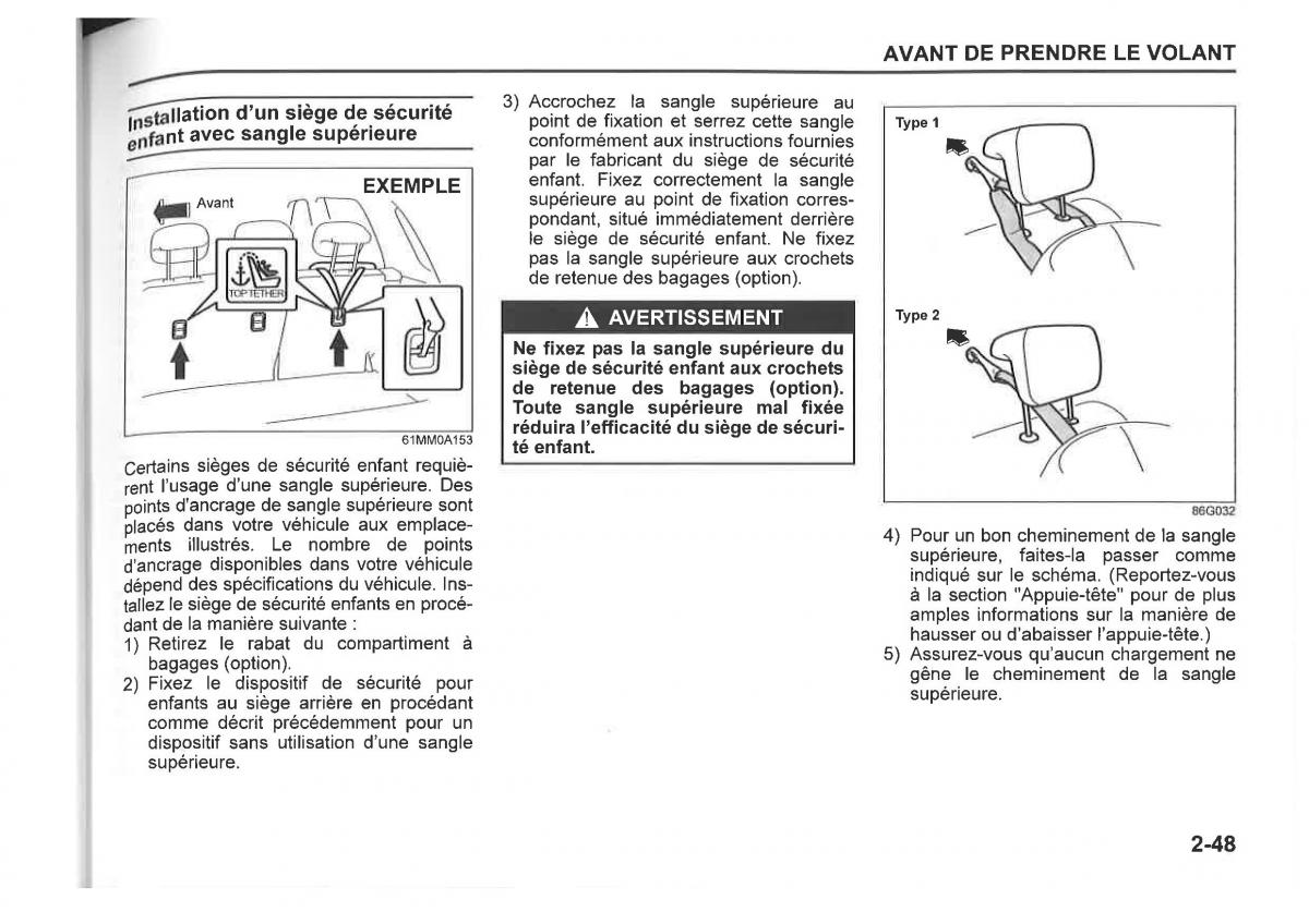 Suzuki SX4 manuel du proprietaire / page 71