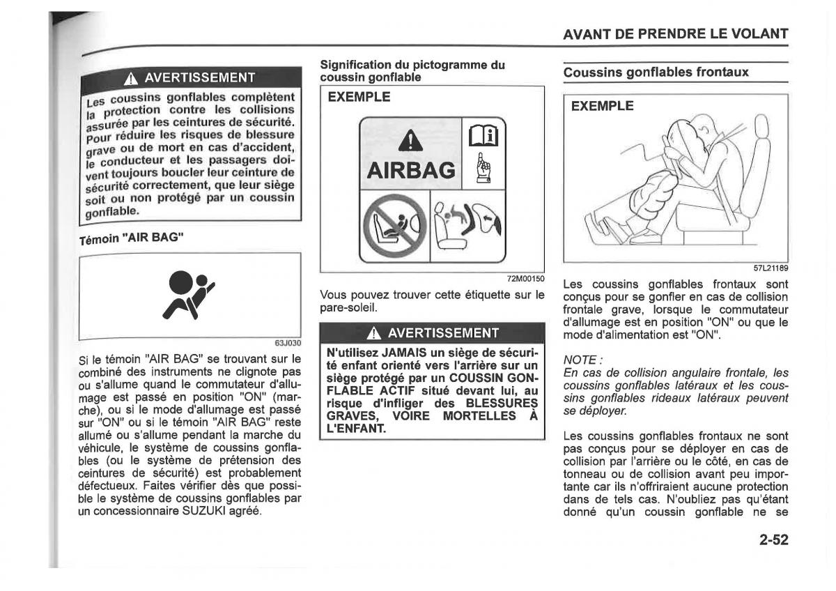 Suzuki SX4 manuel du proprietaire / page 75