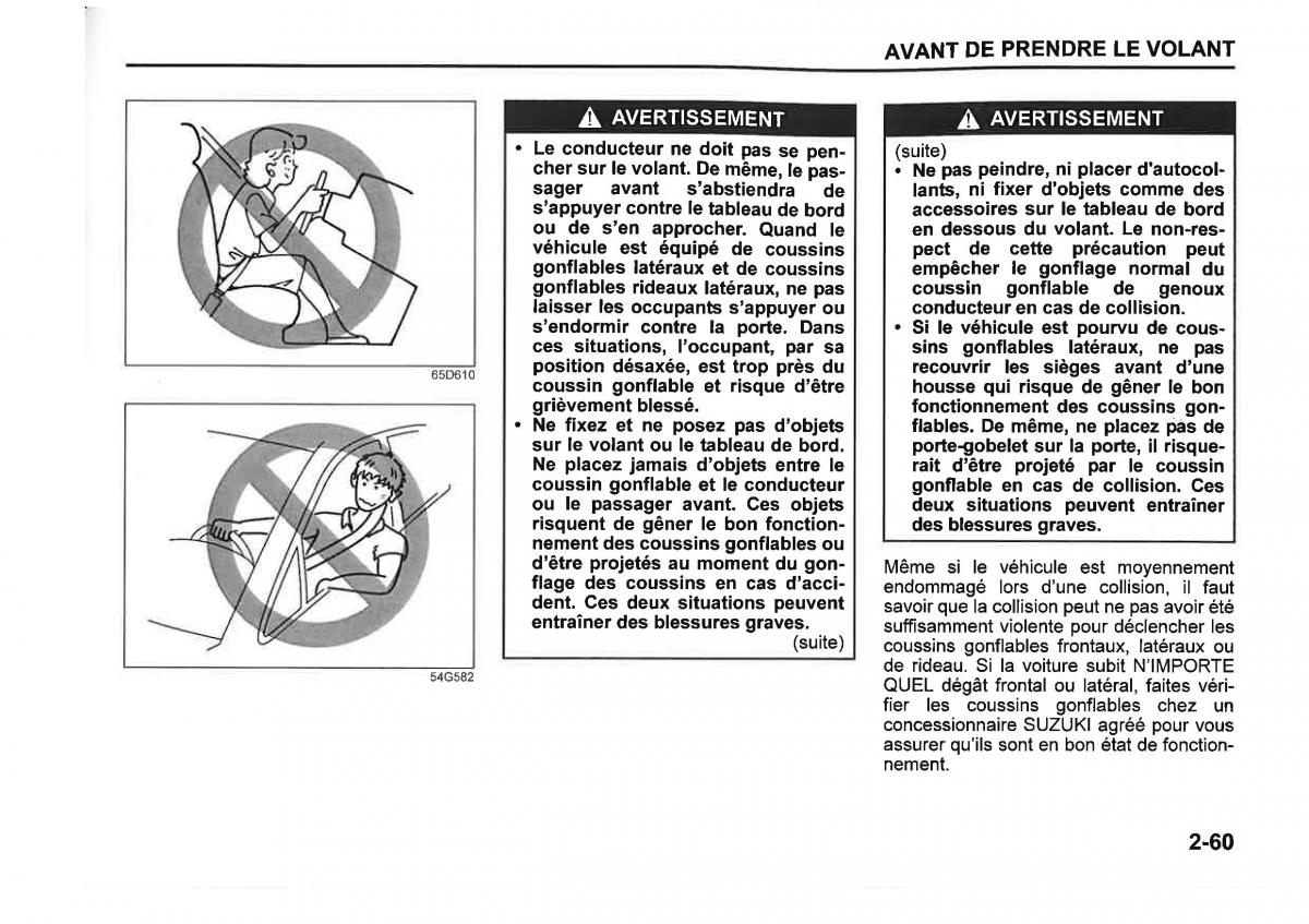 Suzuki SX4 manuel du proprietaire / page 83