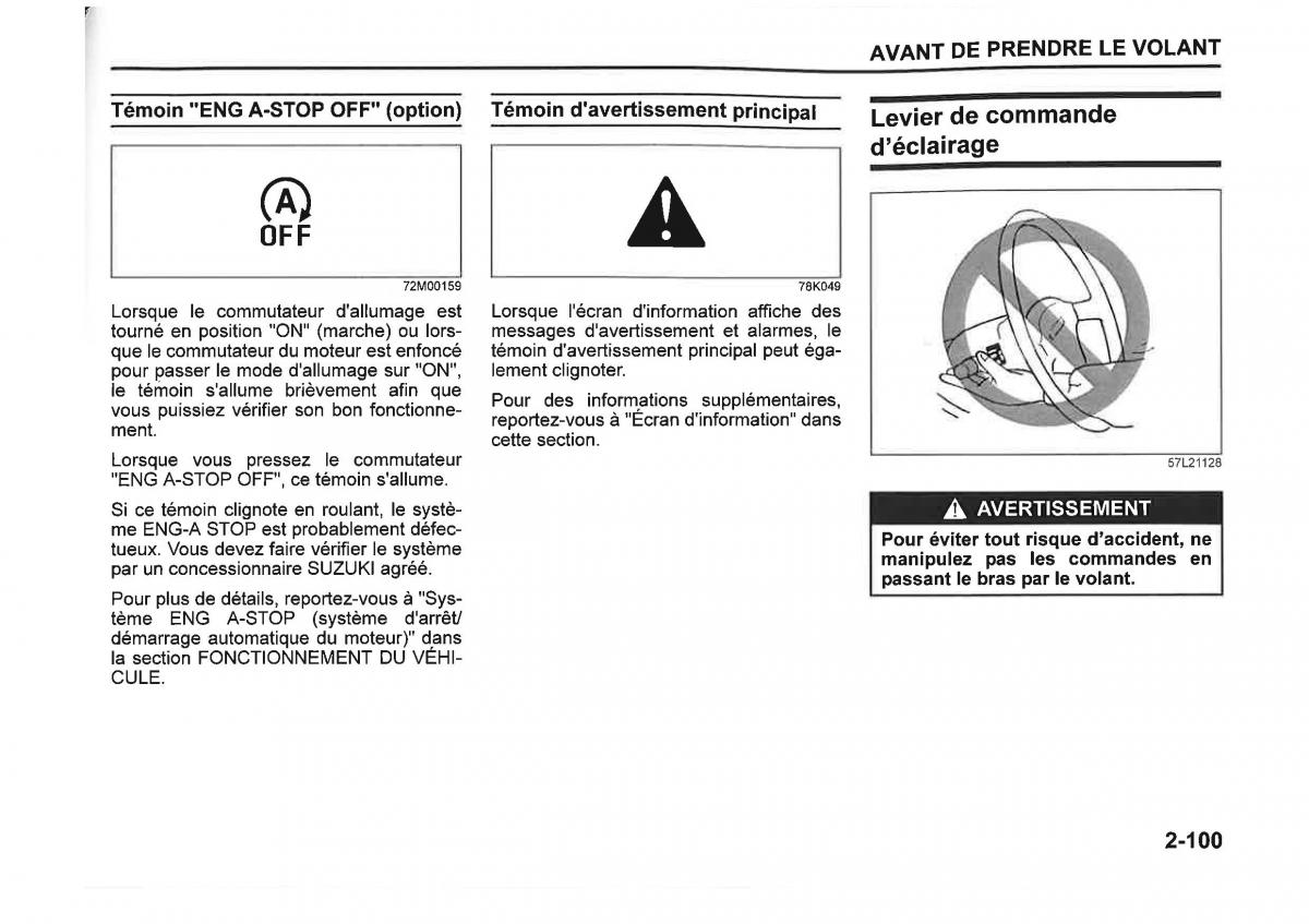 Suzuki SX4 manuel du proprietaire / page 123