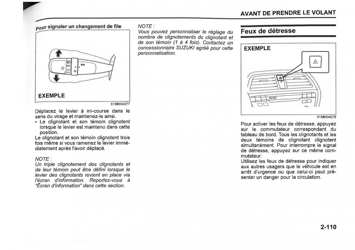 Suzuki SX4 manuel du proprietaire / page 133