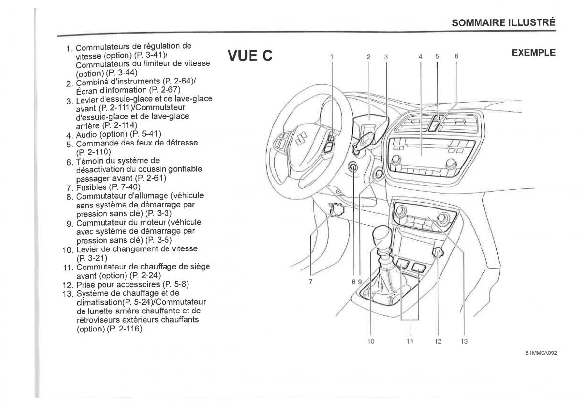 Suzuki SX4 manuel du proprietaire / page 15