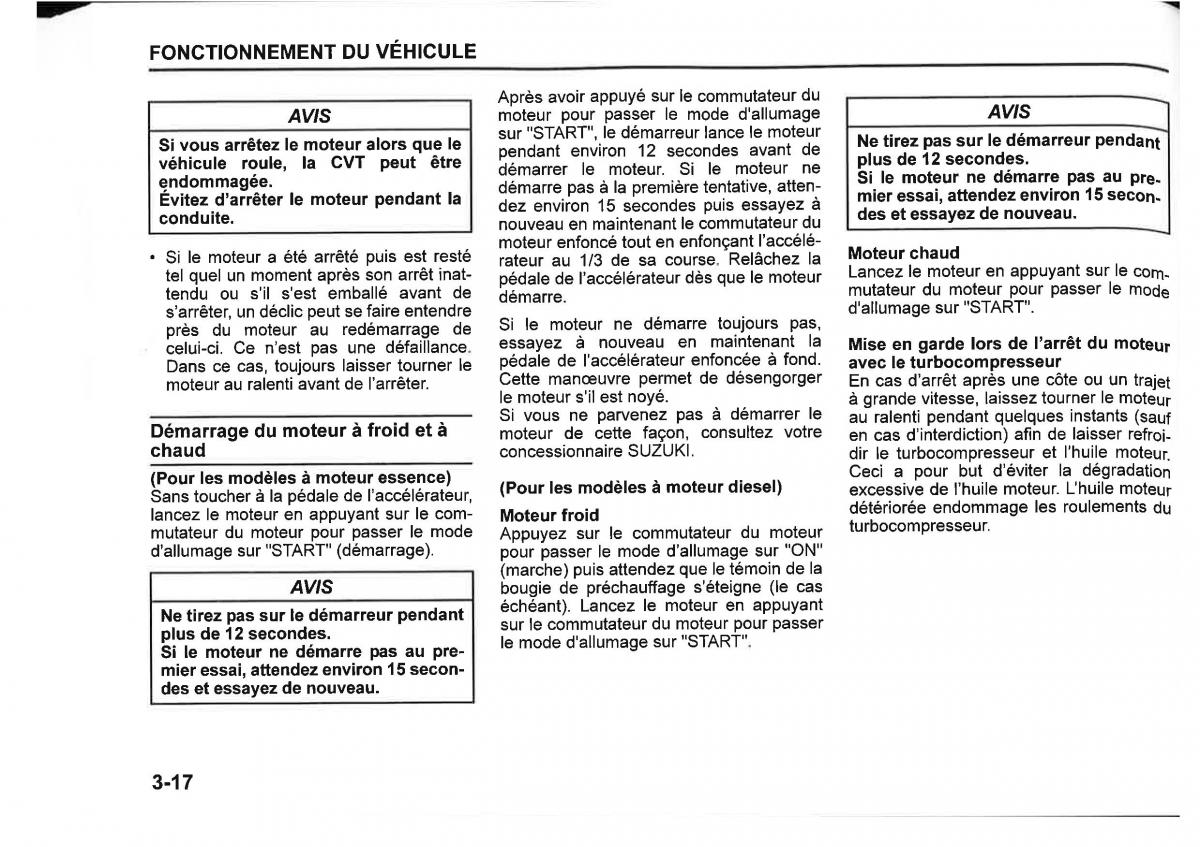 Suzuki SX4 manuel du proprietaire / page 158