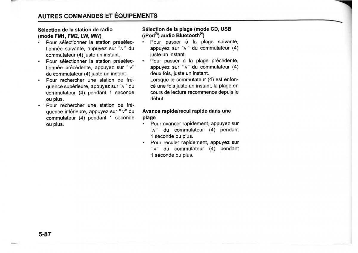 Suzuki SX4 manuel du proprietaire / page 308