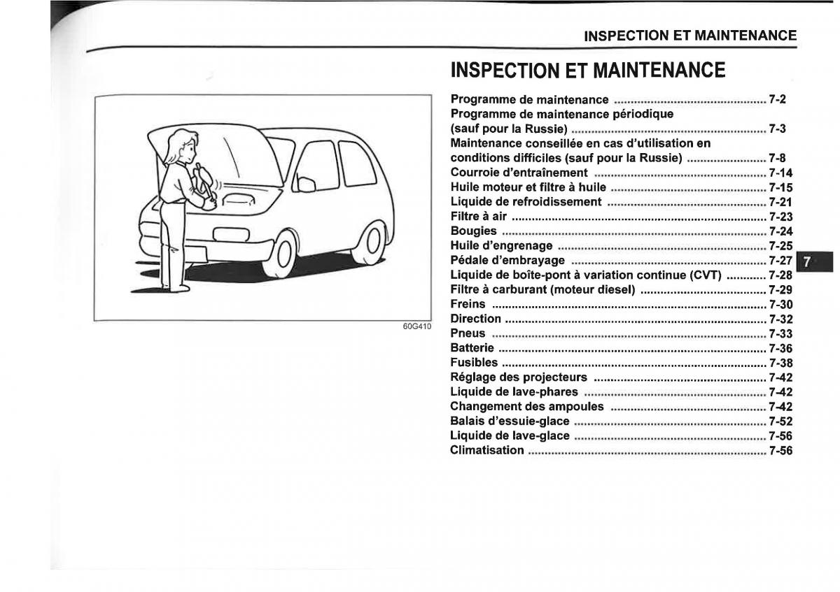 Suzuki SX4 manuel du proprietaire / page 327