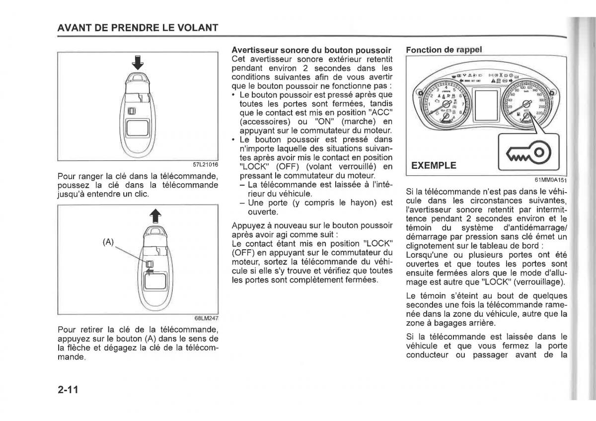 Suzuki SX4 manuel du proprietaire / page 34