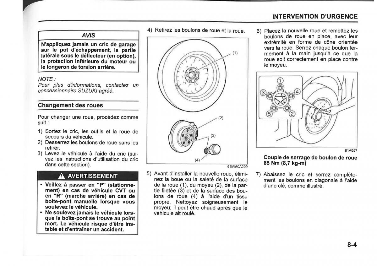 Suzuki SX4 manuel du proprietaire / page 389