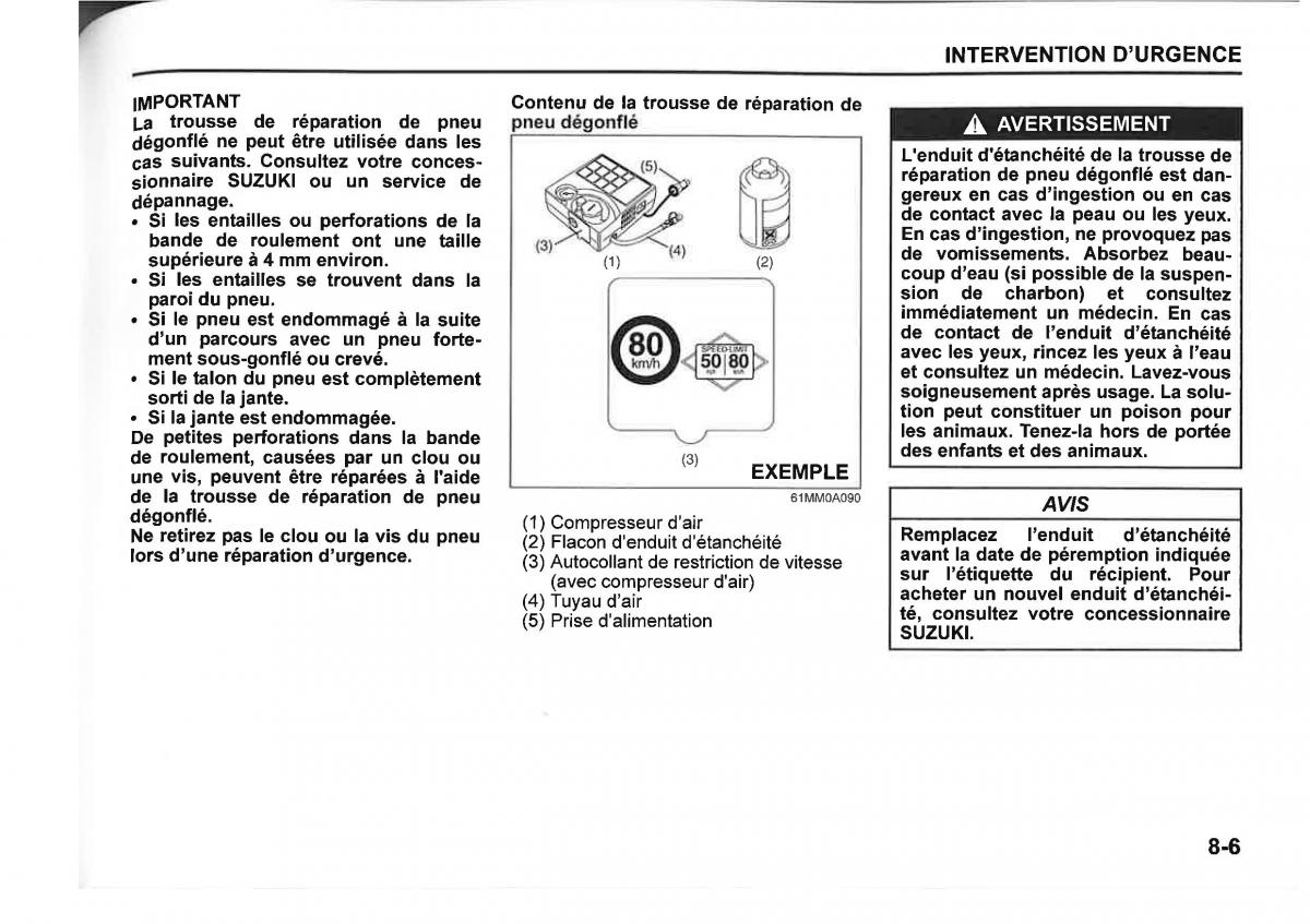 Suzuki SX4 manuel du proprietaire / page 391