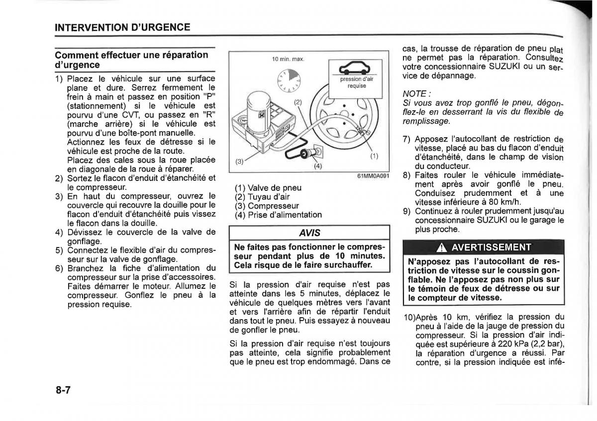 Suzuki SX4 manuel du proprietaire / page 392