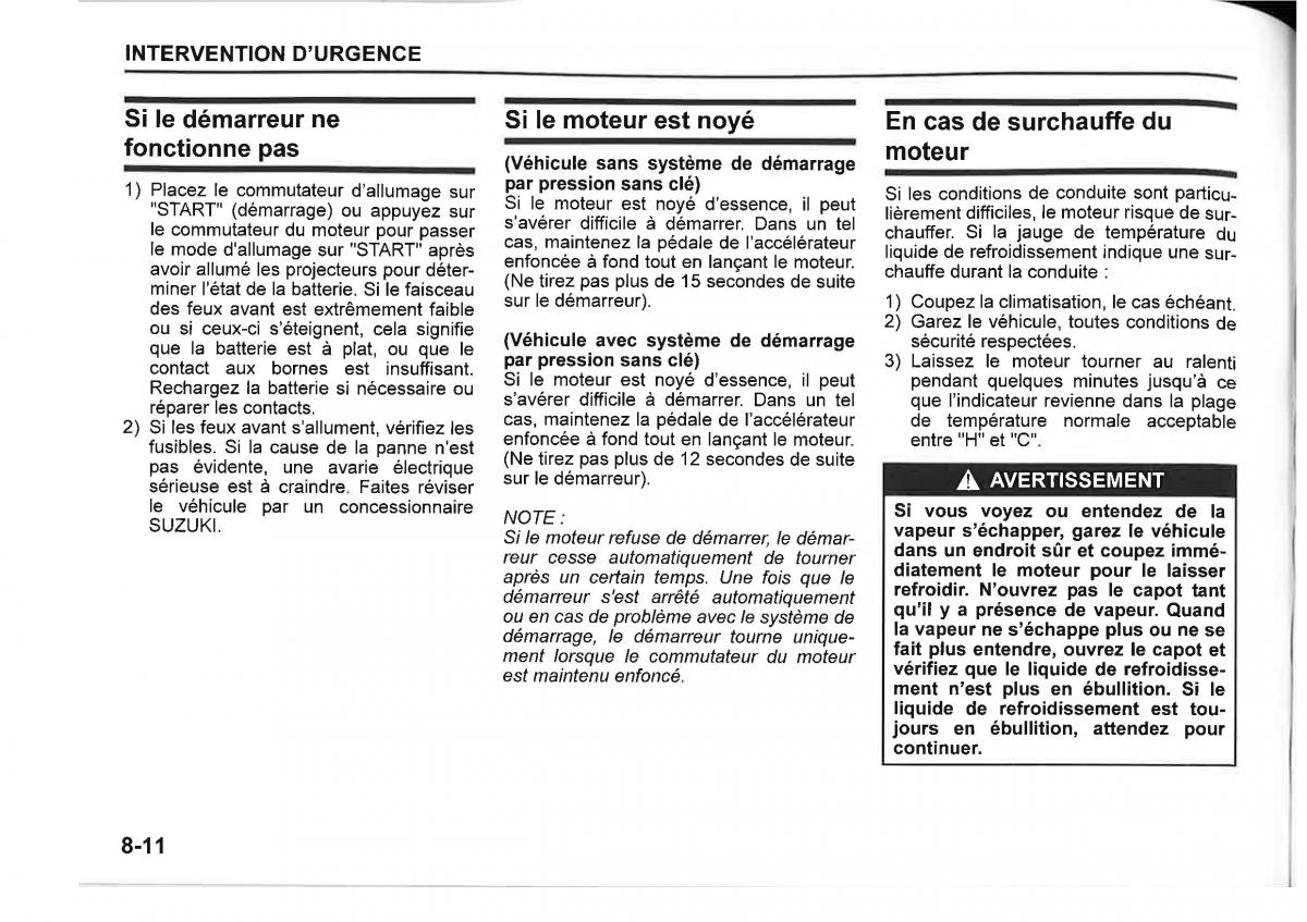 Suzuki SX4 manuel du proprietaire / page 396