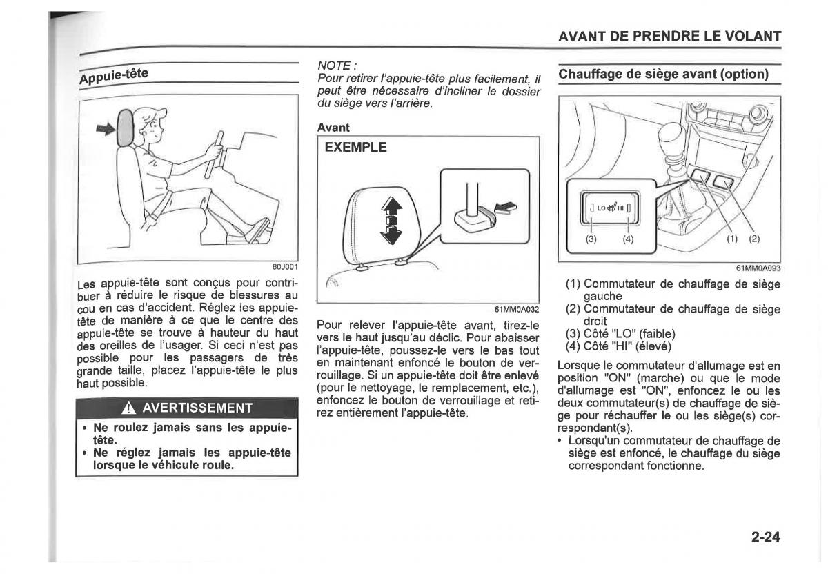 Suzuki SX4 manuel du proprietaire / page 47