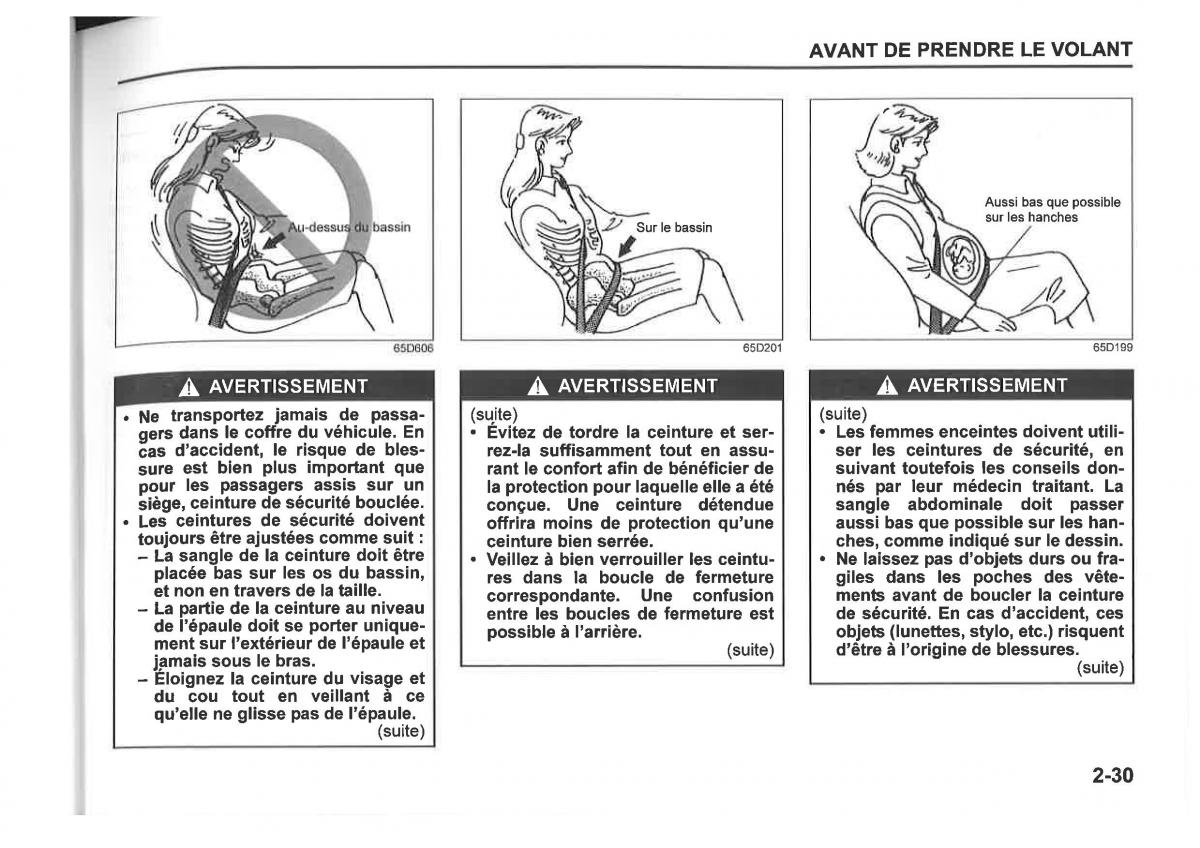 Suzuki SX4 manuel du proprietaire / page 53