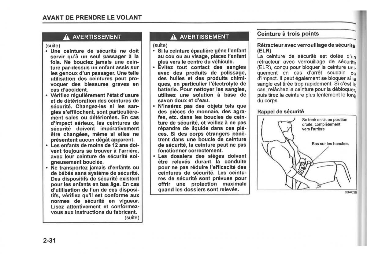 Suzuki SX4 manuel du proprietaire / page 54