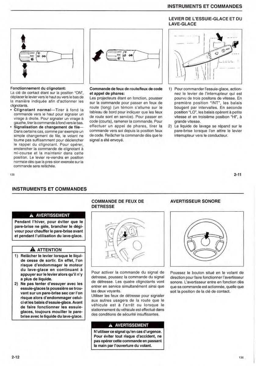 Suzuki Samurai manuel du proprietaire / page 17