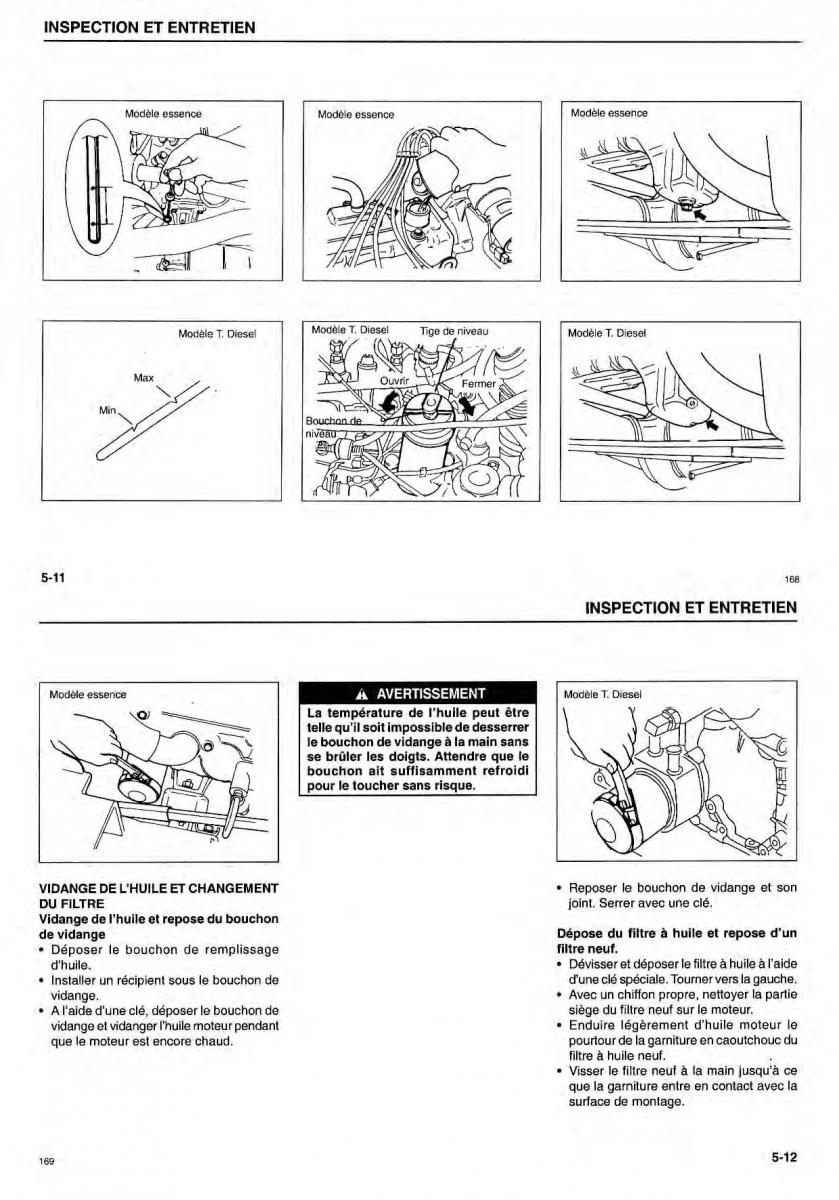 Suzuki Samurai manuel du proprietaire / page 35