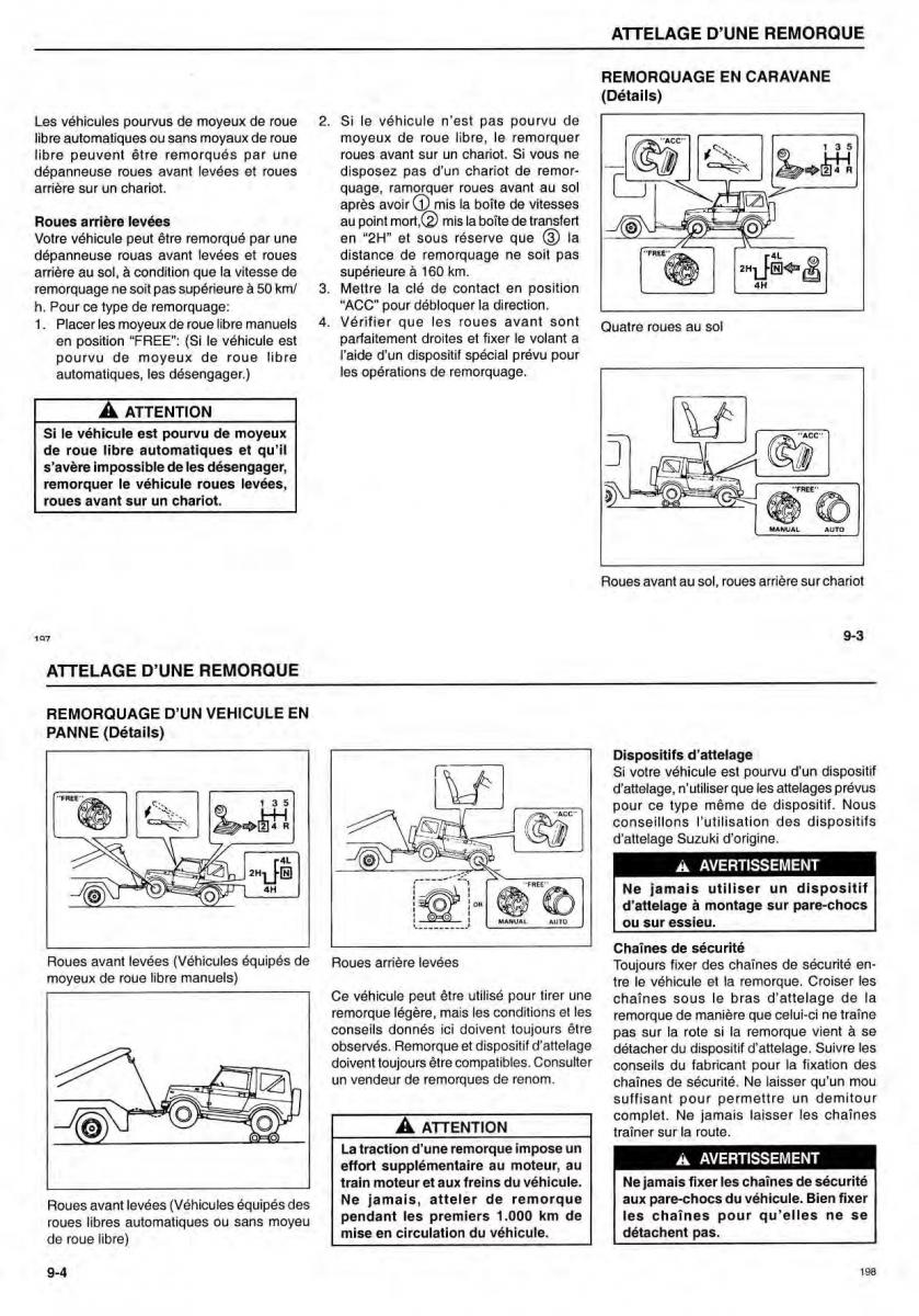 Suzuki Samurai manuel du proprietaire / page 50