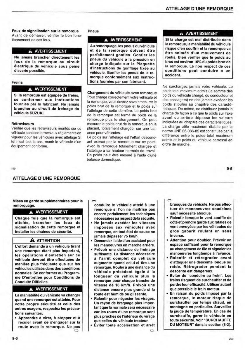 Suzuki Samurai manuel du proprietaire / page 51