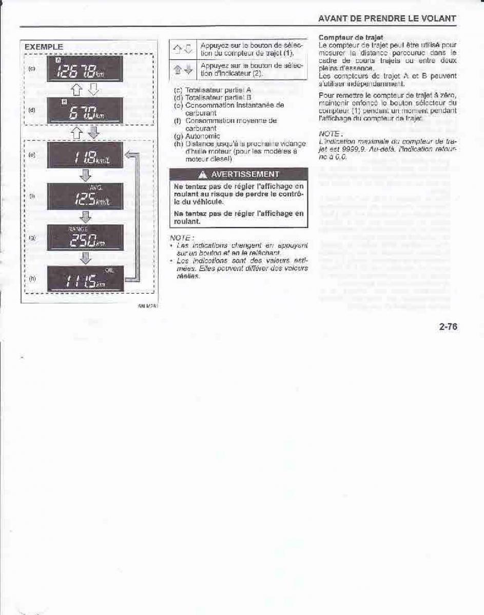 Suzuki Swift IV 4 manuel du proprietaire / page 93