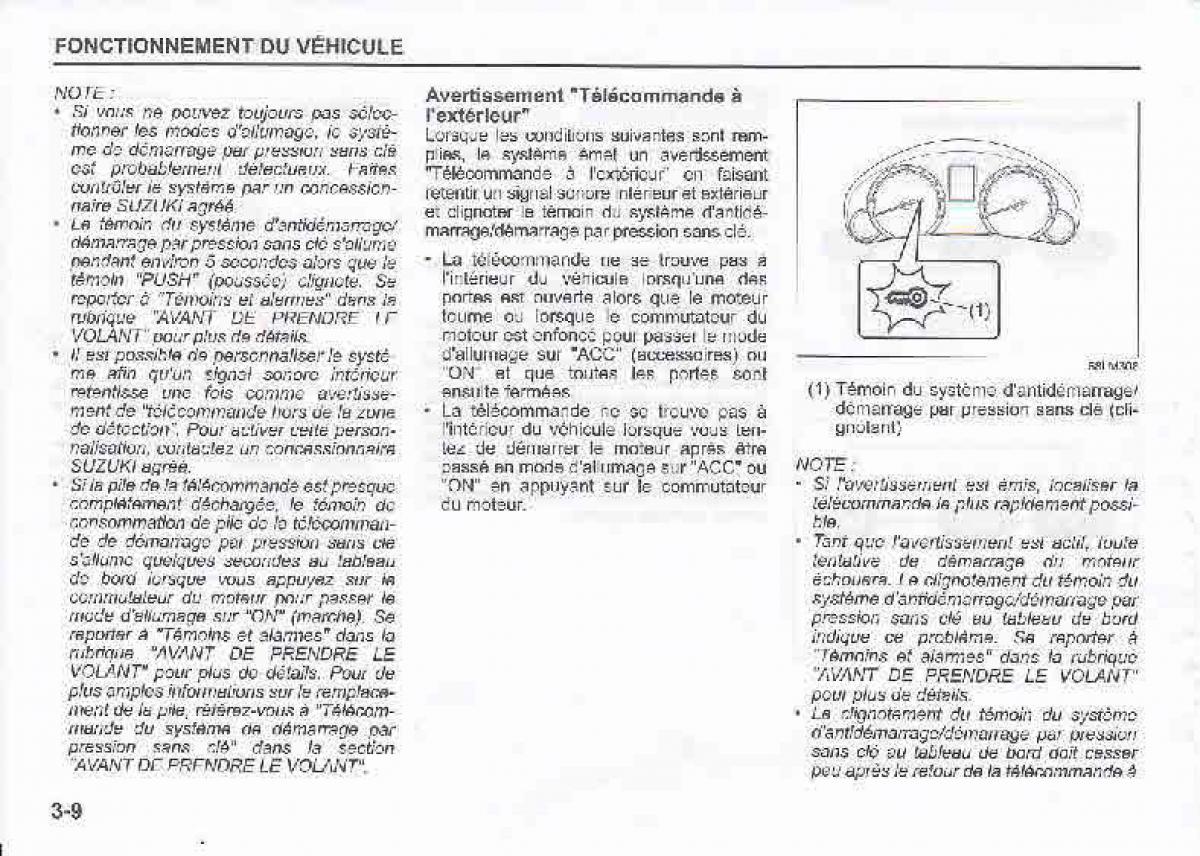 Suzuki Swift IV 4 manuel du proprietaire / page 117