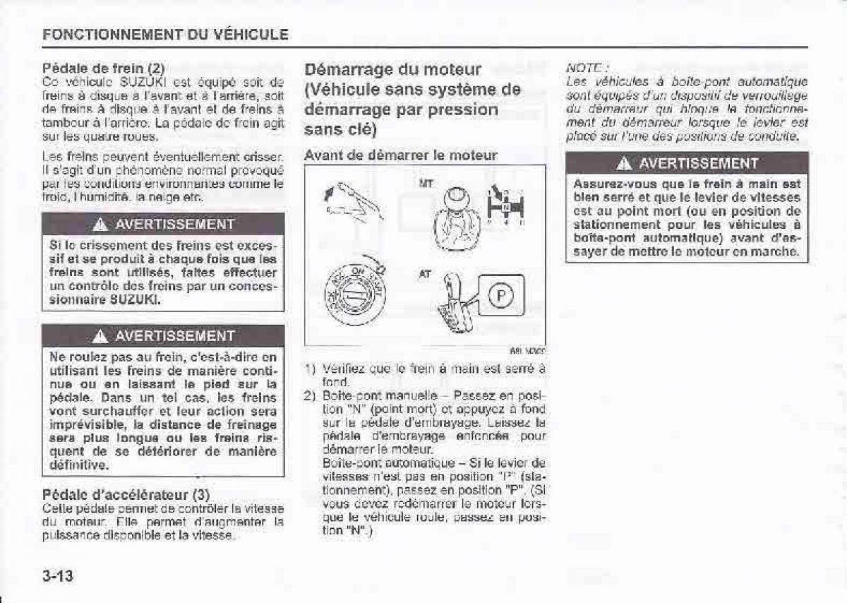 Suzuki Swift IV 4 manuel du proprietaire / page 121