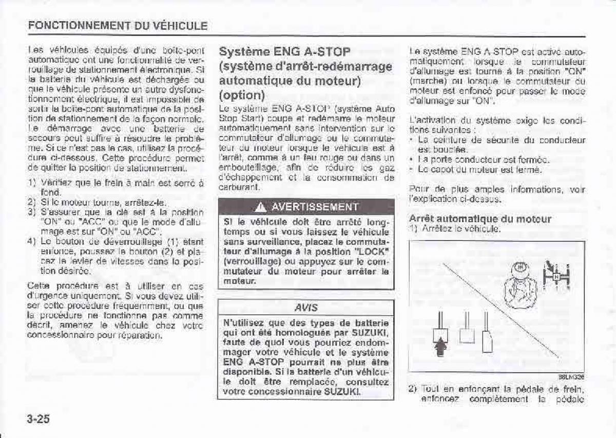 Suzuki Swift IV 4 manuel du proprietaire / page 133