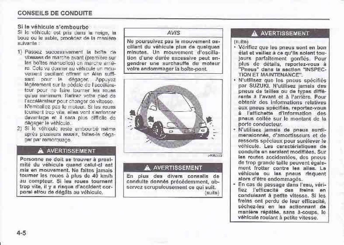 Suzuki Swift IV 4 manuel du proprietaire / page 154