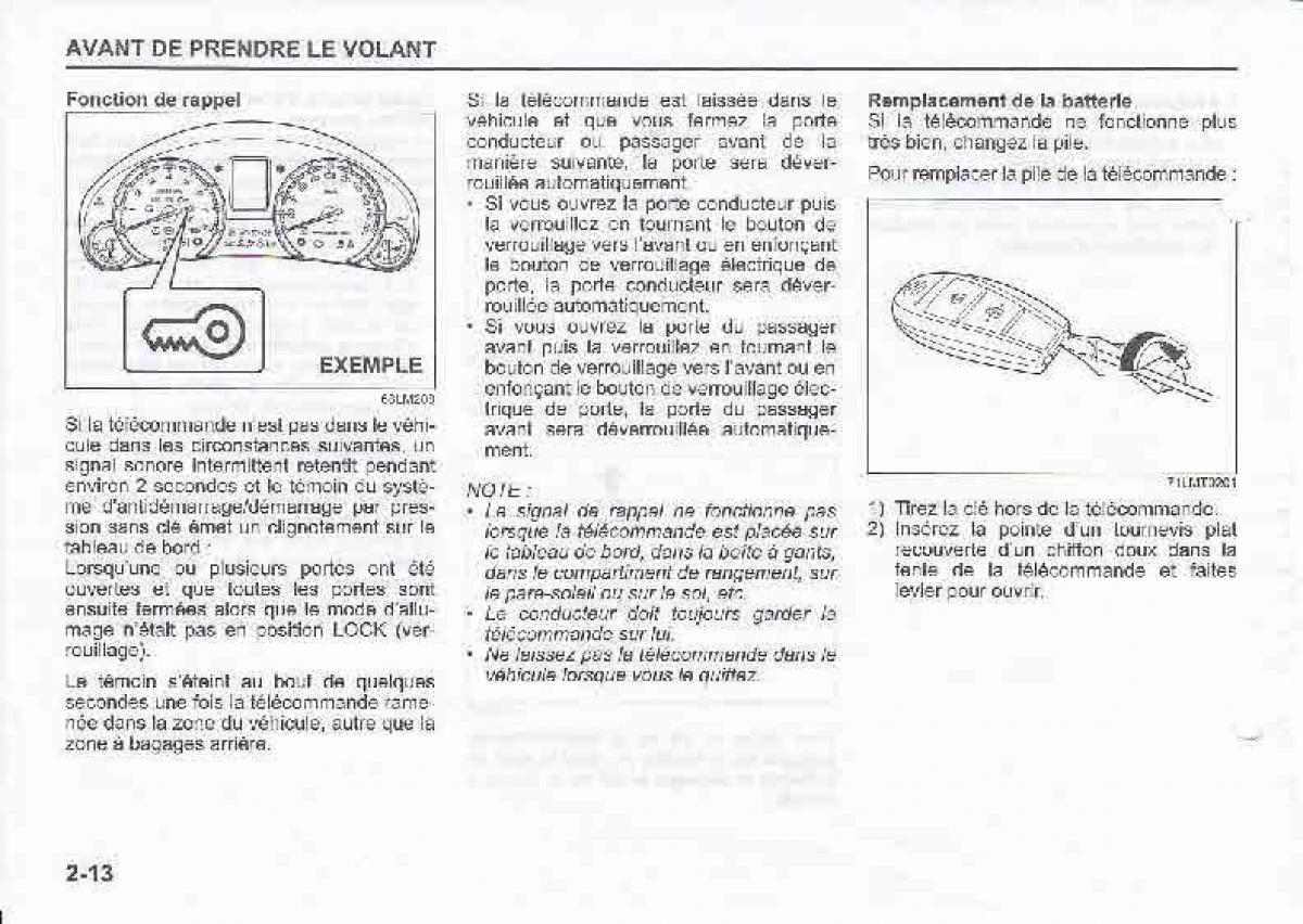 Suzuki Swift IV 4 manuel du proprietaire / page 30