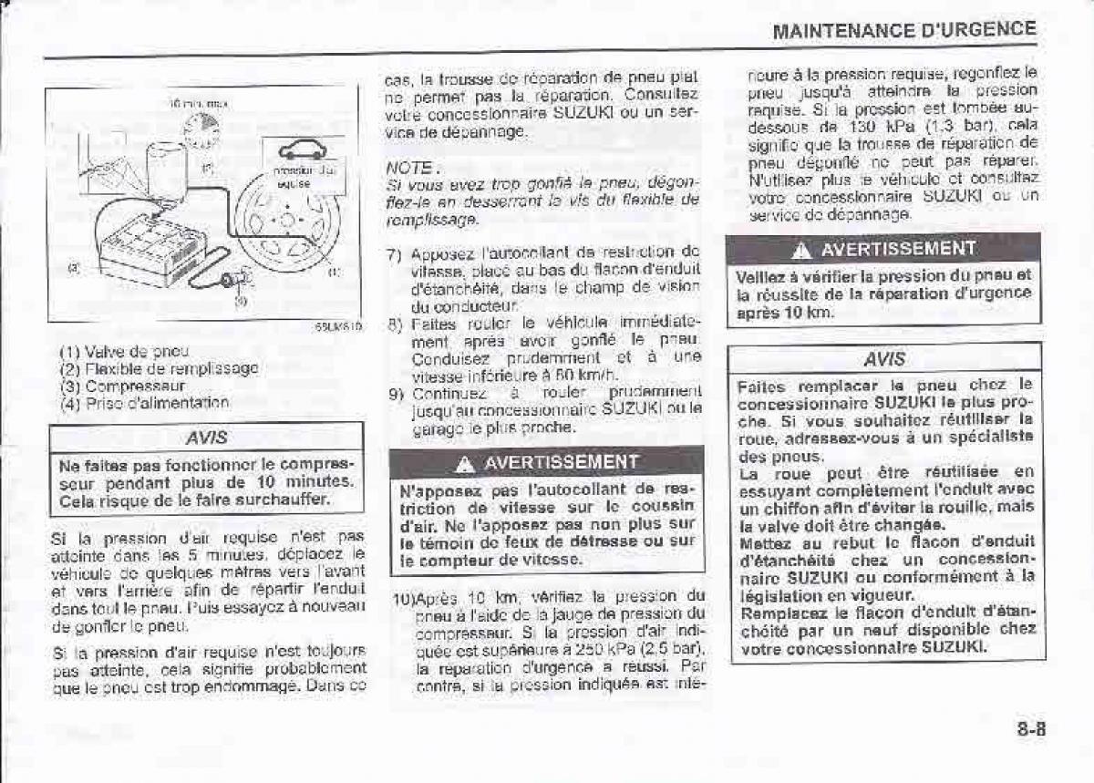 Suzuki Swift IV 4 manuel du proprietaire / page 306