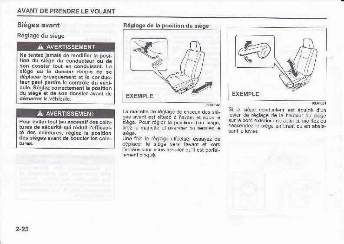 Suzuki Swift IV 4 manuel du proprietaire / page 40